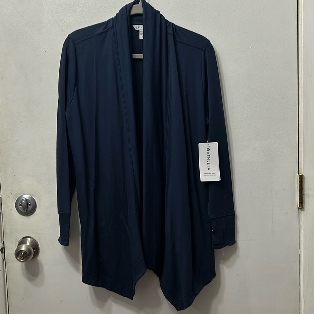 Athleta Navy Blue Cardigan Size M